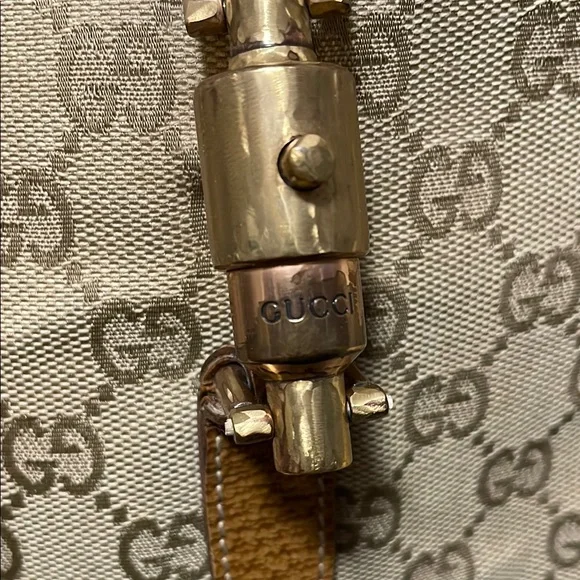 Jackie Bardot Nailhead Gucci Shoulder Bag - Picture 4 of 11